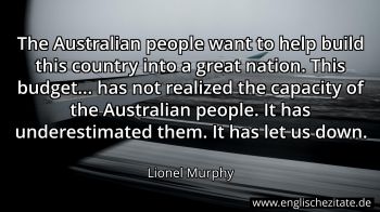 Englisches Zitat von Lionel Murphy als Bild