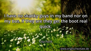 Englisches Zitat von Lita Ford als Bild