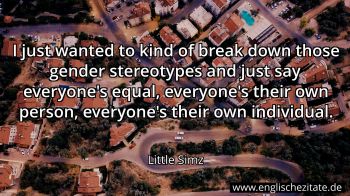 Englisches Zitat von Little Simz als Bild