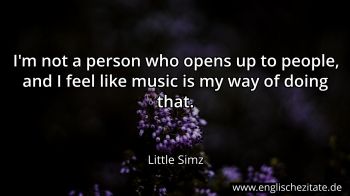 Englisches Zitat von Little Simz als Bild