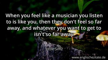 Englisches Zitat von Little Simz als Bild