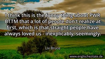 Englisches Zitat von Liv Bruce als Bild