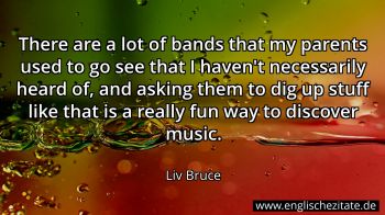 Englisches Zitat von Liv Bruce als Bild