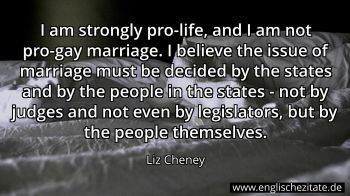 Englisches Zitat von Liz Cheney als Bild