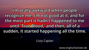 Englisches Zitat von Lizzy Caplan als Bild