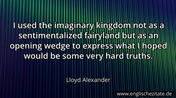 Englisches Zitat von Lloyd Alexander als Bild