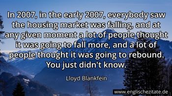 Englisches Zitat von Lloyd Blankfein als Bild