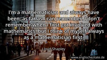 Englisches Zitat von Lloyd Shapley als Bild