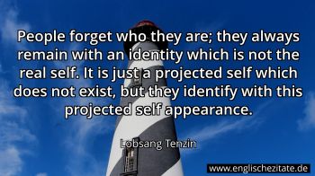 Englisches Zitat von Lobsang Tenzin als Bild