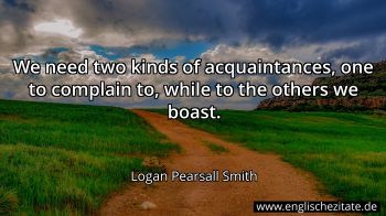 Englisches Zitat von Logan Pearsall Smith als Bild