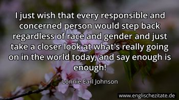 Englisches Zitat von Lonnie Earl Johnson als Bild