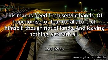 Englisches Zitat von Lord Byron als Bild