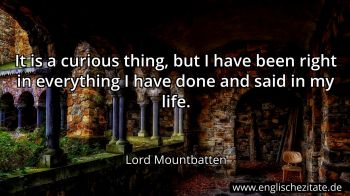 Englisches Zitat von Lord Mountbatten als Bild