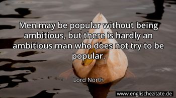 Englisches Zitat von Lord North als Bild