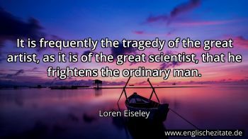 Englisches Zitat von Loren Eiseley als Bild
