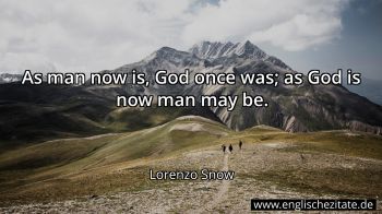 Englisches Zitat von Lorenzo Snow als Bild