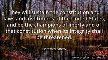 Englisches Zitat von Lorenzo Snow als Bild