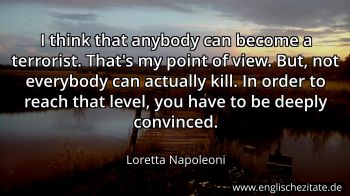 Englisches Zitat von Loretta Napoleoni als Bild