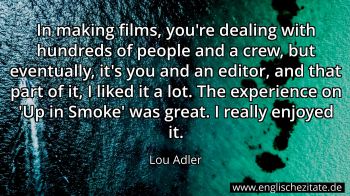 Englisches Zitat von Lou Adler als Bild