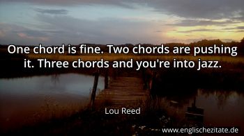 Englisches Zitat von Lou Reed als Bild