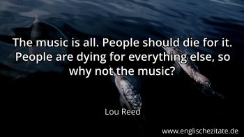Englisches Zitat von Lou Reed als Bild