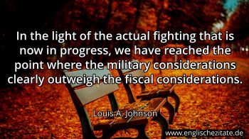Englisches Zitat von Louis A. Johnson als Bild