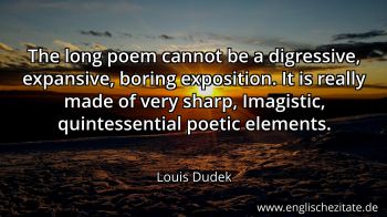 Englisches Zitat von Louis Dudek als Bild
