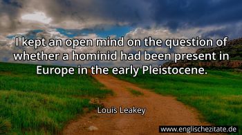 Englisches Zitat von Louis Leakey als Bild