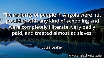 Englisches Zitat von Louis Leakey als Bild