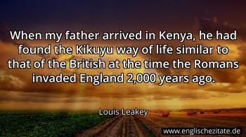 Englisches Zitat von Louis Leakey als Bild