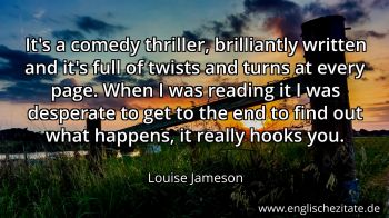 Englisches Zitat von Louise Jameson als Bild