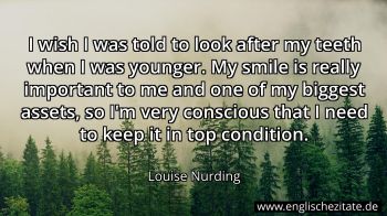 Englisches Zitat von Louise Nurding als Bild