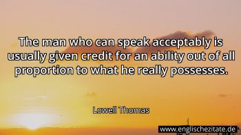 Englisches Zitat von Lowell Thomas als Bild