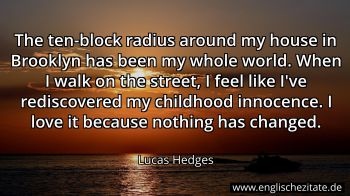 Englisches Zitat von Lucas Hedges als Bild