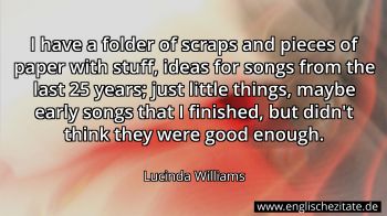 Englisches Zitat von Lucinda Williams als Bild