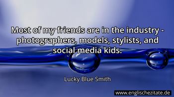 Englisches Zitat von Lucky Blue Smith als Bild