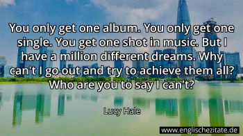 Englisches Zitat von Lucy Hale als Bild