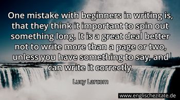 Englisches Zitat von Lucy Larcom als Bild