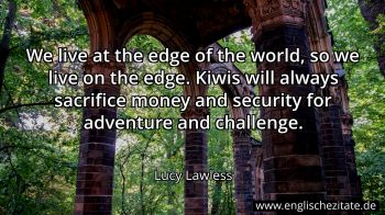 Englisches Zitat von Lucy Lawless als Bild