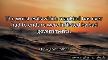 Englisches Zitat von Ludwig von Mises als Bild