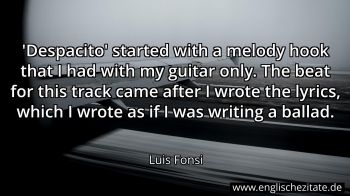 Englisches Zitat von Luis Fonsi als Bild