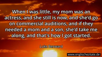 Englisches Zitat von Luke Benward als Bild