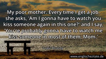 Englisches Zitat von Luke Bracey als Bild