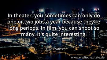 Englisches Zitat von Luke Evans als Bild