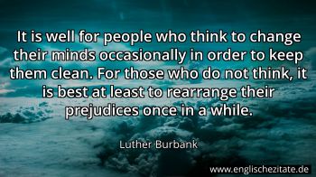 Englisches Zitat von Luther Burbank als Bild