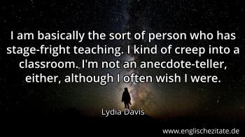 Englisches Zitat von Lydia Davis als Bild