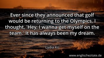 Englisches Zitat von Lydia Ko als Bild