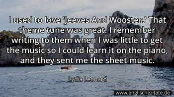 Englisches Zitat von Lydia Leonard als Bild