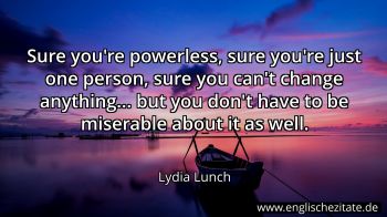 Englisches Zitat von Lydia Lunch als Bild