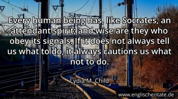 Englisches Zitat von Lydia M. Child als Bild